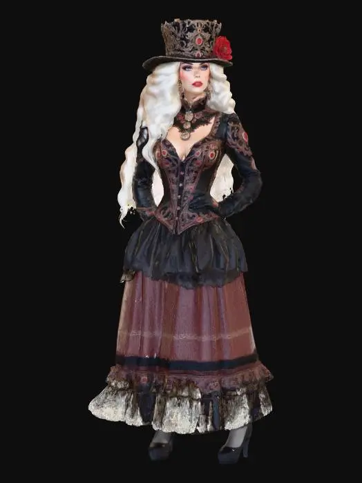 3D model for Steampunk Lady