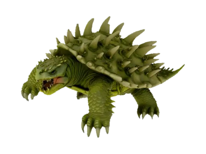 โมเดล 3D ของ Spiked Turtle Beast - Turtles สร้างโดย AI