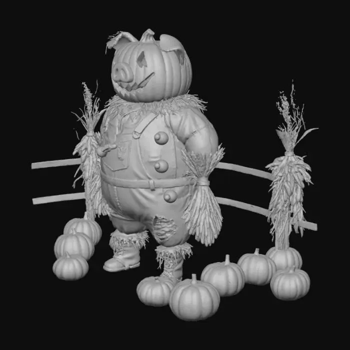 3D model for Pumpkin Patch Guardian