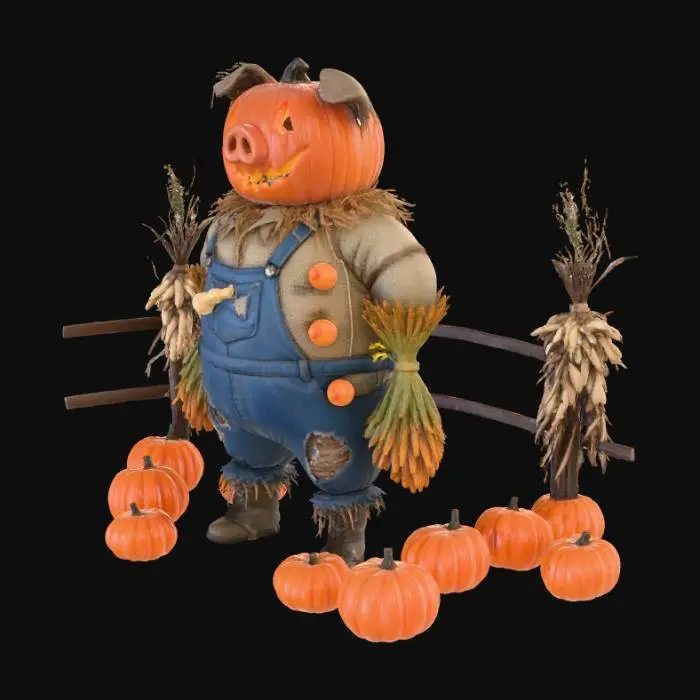 3D model for Pumpkin Patch Guardian