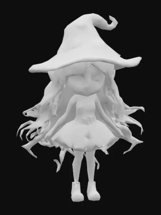 3D model for An enchanting woman in a large, whimsical mushroom hat, exuding an aura of magic. The backdrop features towering, stylized buildings entwined with lush greenery, illustrated in a way that mirrors comic book aesthetics with bold outlines and dynamic color gradients. Cinematic lighting enhances the scene, as evening twilight casts a warm glow illuminating her face with intricate detail. This art piece fuses highly detailed vector illustration with elements of street art, offering a surreal take on urban life. Textures play a vital role, capturing the smoothness of her skin juxtaposed with the rough surfaces of the street, while narrative hints of adventure and exploration dwell within the atmospheric haze that envelops the city