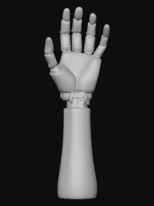 3D model for prototipo de prótesis de mano para humano, solo la mano