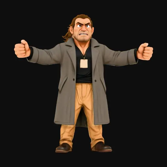 3D model for Determined dictator