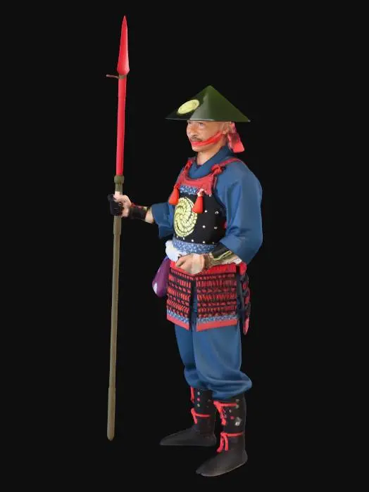 3D model for Samurai Guard Costume