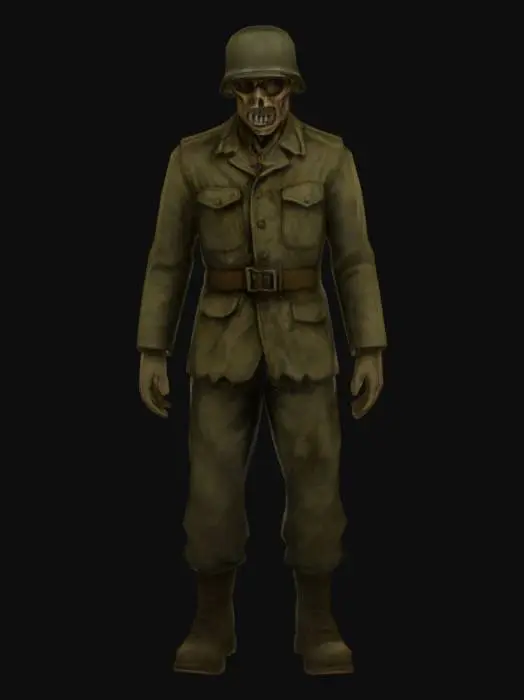 3D model for German Zombie Soldier