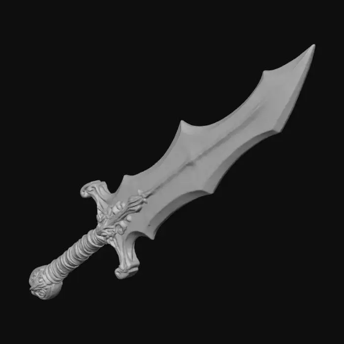 3D model for Galaxy two-hand Sword