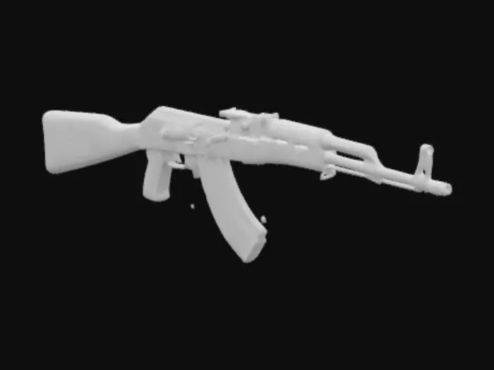 3D model for a real ak47 gun 
