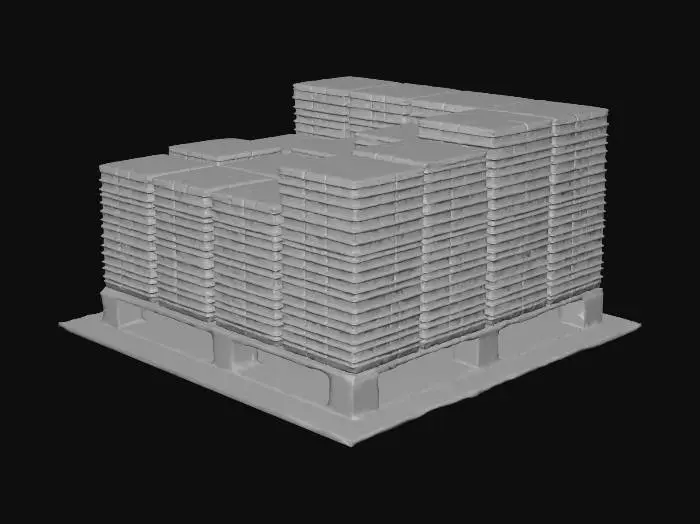 3D model for Stacked Pallet Tiles