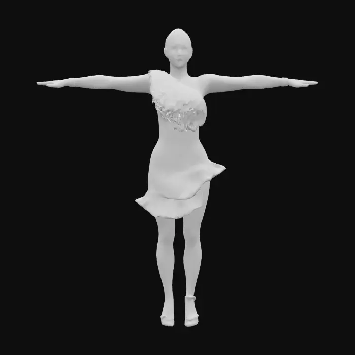 3D model for Dancer in Teal
