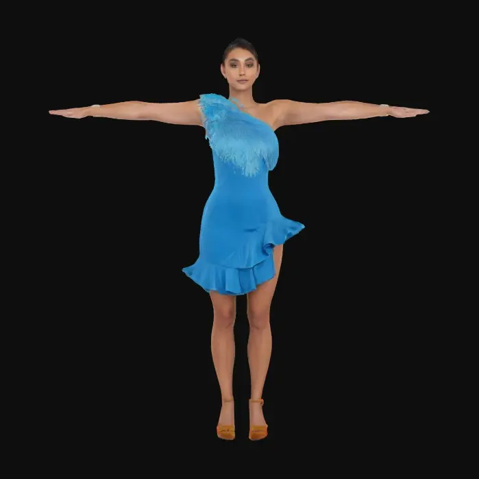 3D model for Dancer in Teal