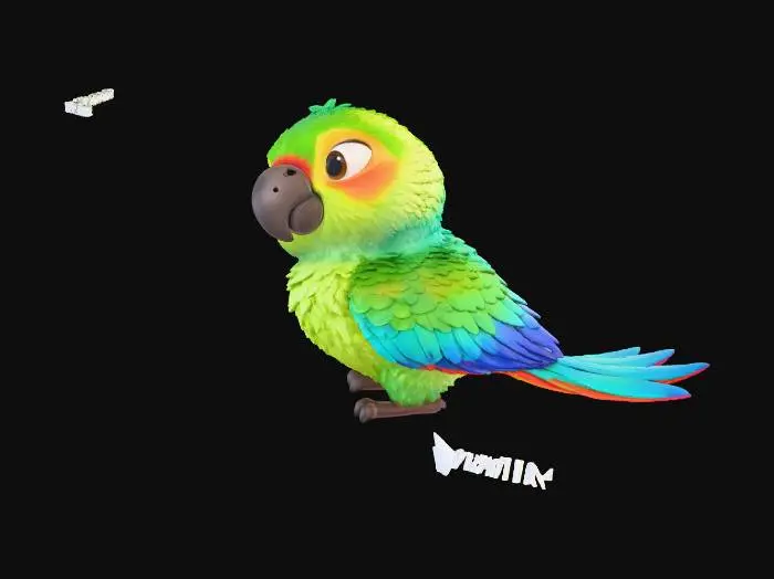 3D model for Parrot Pose