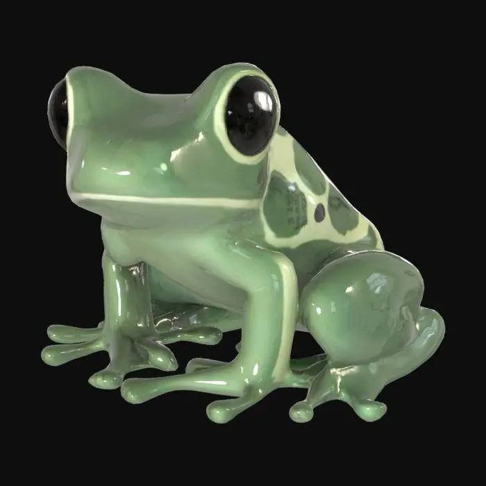 3D model for Green Frog Illustration