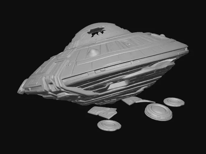 3D model for Crashed UFO