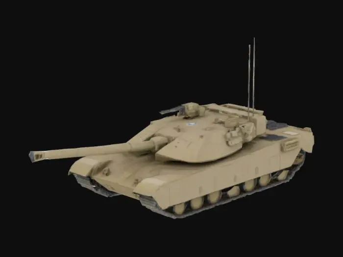 3D model for m1 abrams tank