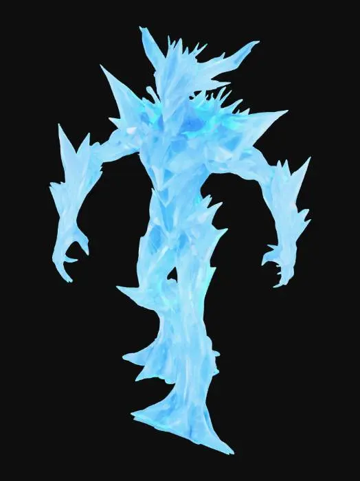 3D model for Crystal Guardian, #PBR#