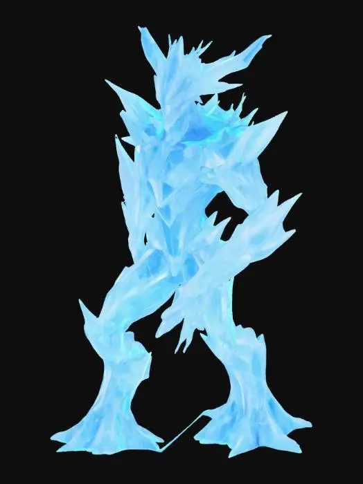 3D model for Crystal Guardian, #PBR#