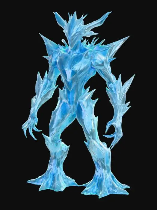3D model for Crystal Guardian, #PBR#