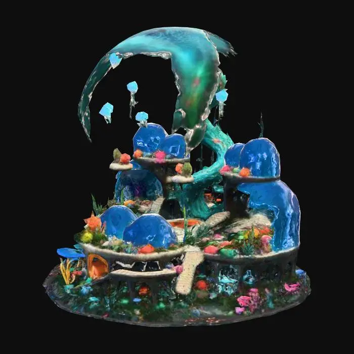 3D model for #thanksgiving#,Aquatic Enchantment