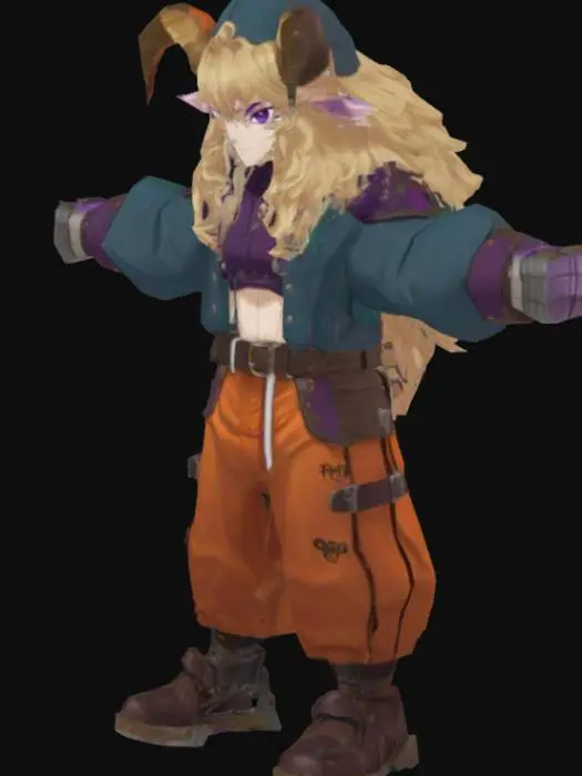 3D model for Horned Warrior