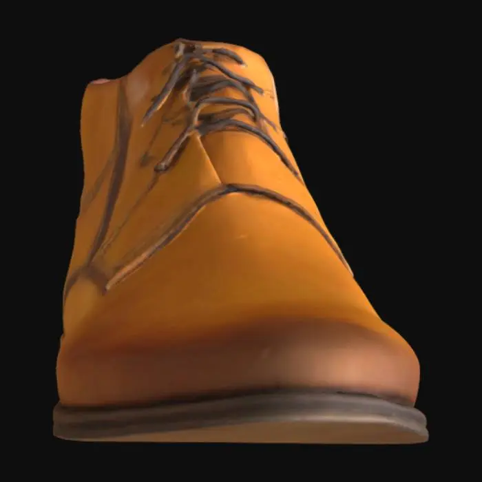 3D model for Brown Leather Dress Shoe