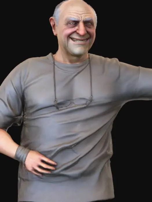 3D model for Smiling by the Aquarium