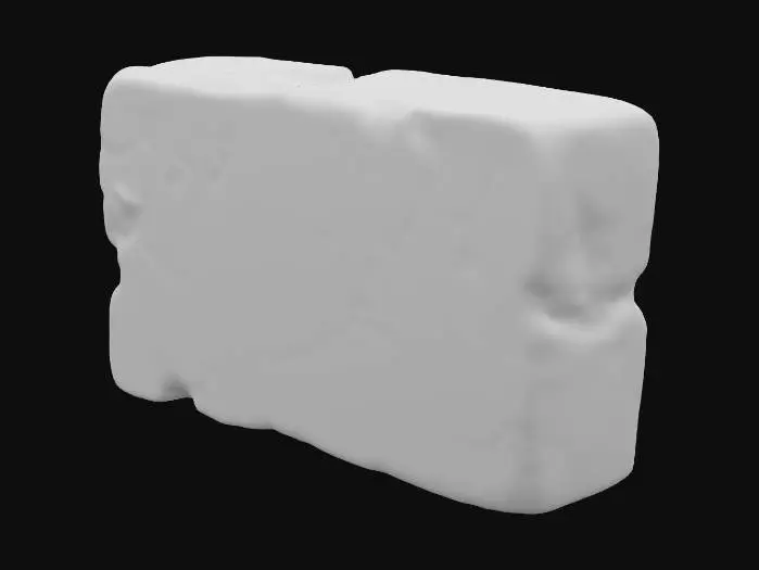 3D model for A single brick, Roman times inspired, to be layed on a roadway 
