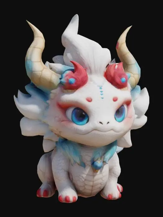 3D model for Baby Mythical Dragon