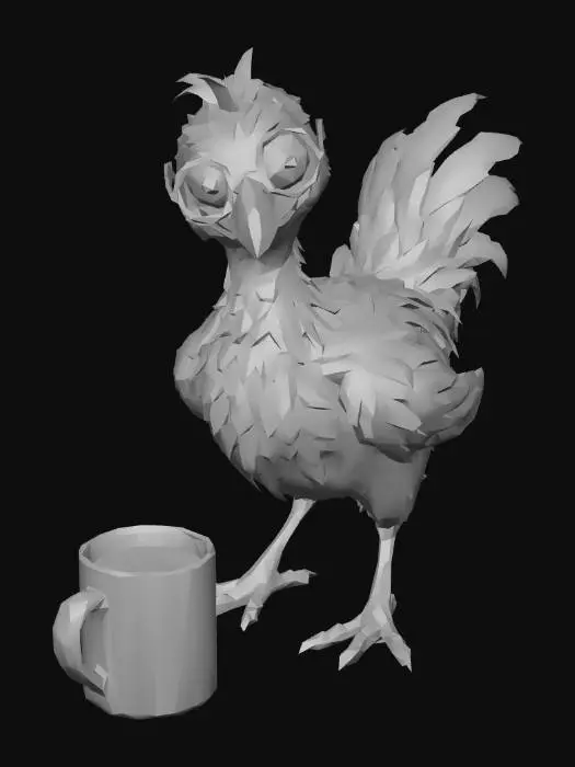 3D model for Caffeinated Chick