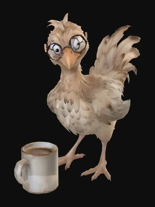 3D model for Caffeinated Chick