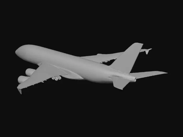 3D model for make me a emerates a380 plane