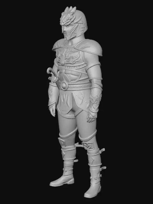 3D model for Armored Warrior