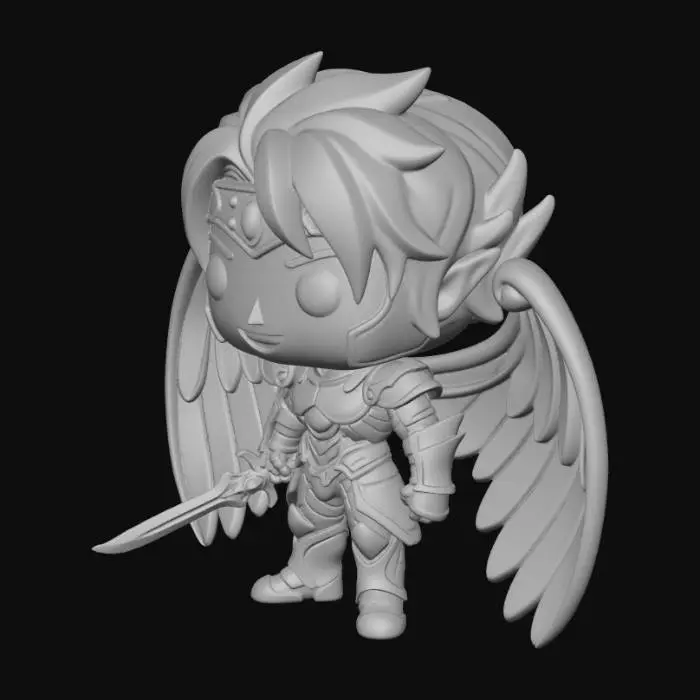3D model for Winged Warrior