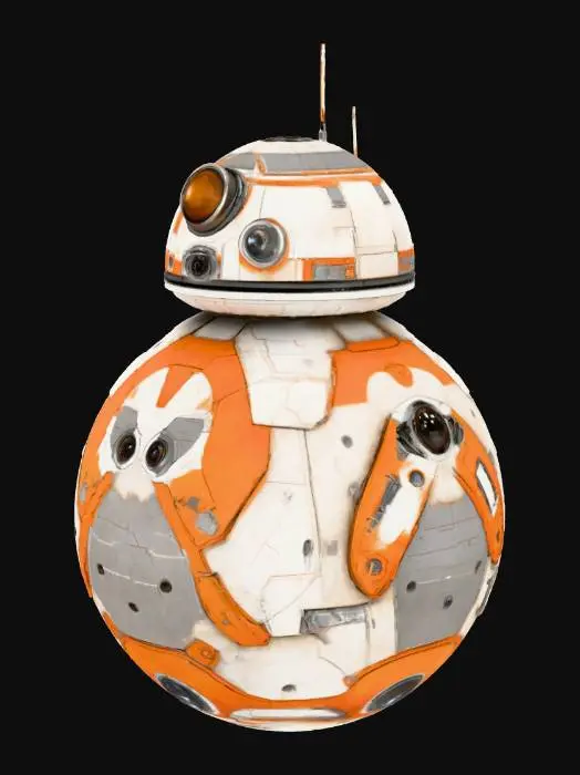 3D model for Make the model low poly. This is the bb8 robot from star wars
