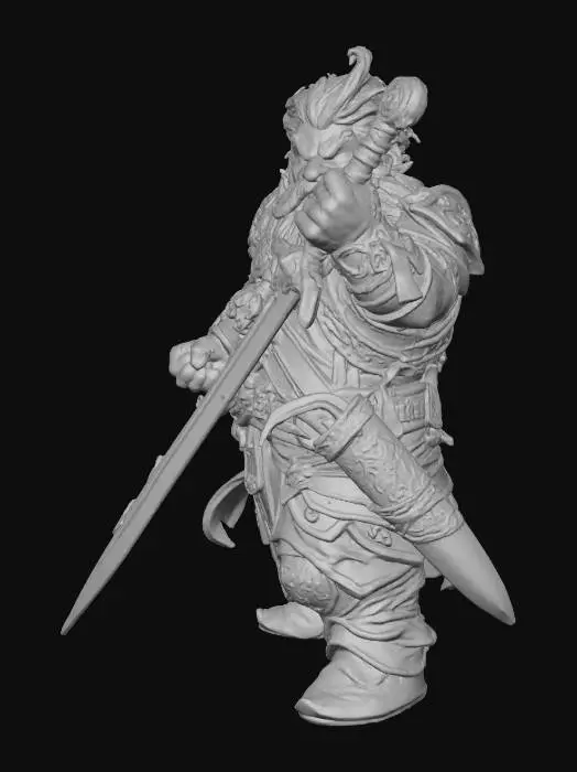 3D model for Dwarven Warrior's Battle Cry