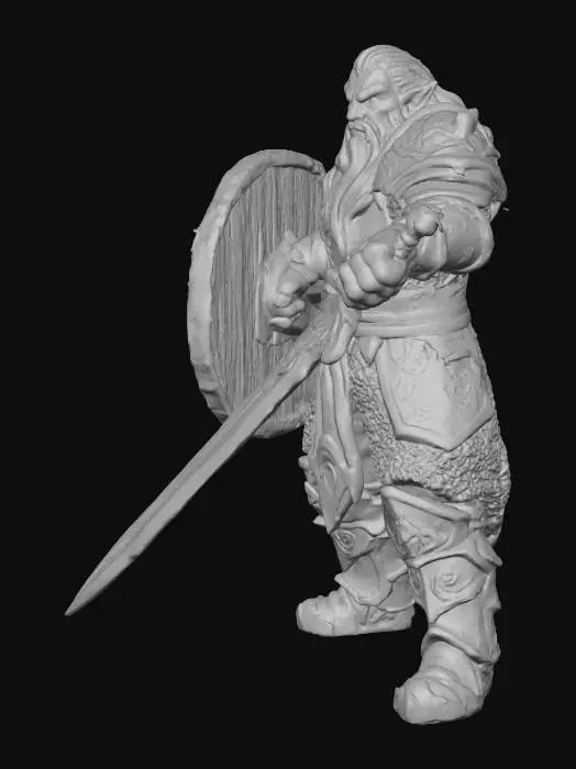 3D model for Warrior of the Crimson Shield