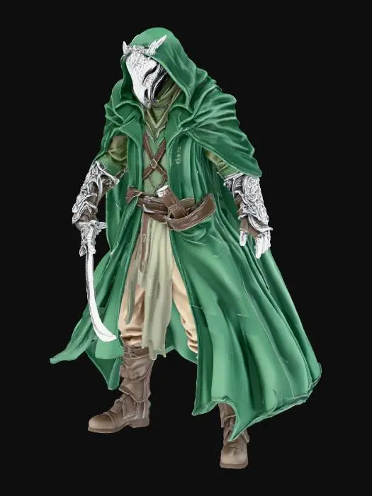 3D model for Shadowblade Ronin