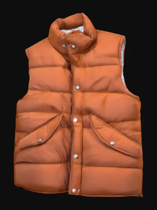 3D model for Puffer Vest in Orange