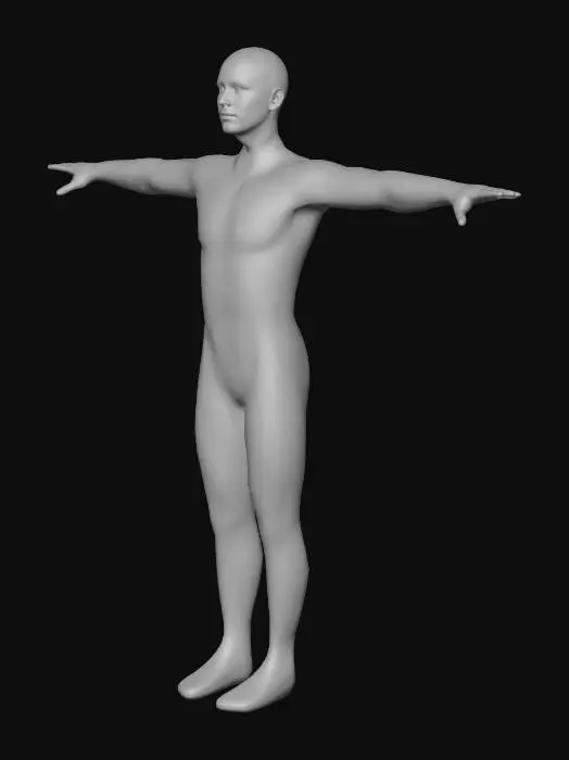 3D model for Androgynous Body