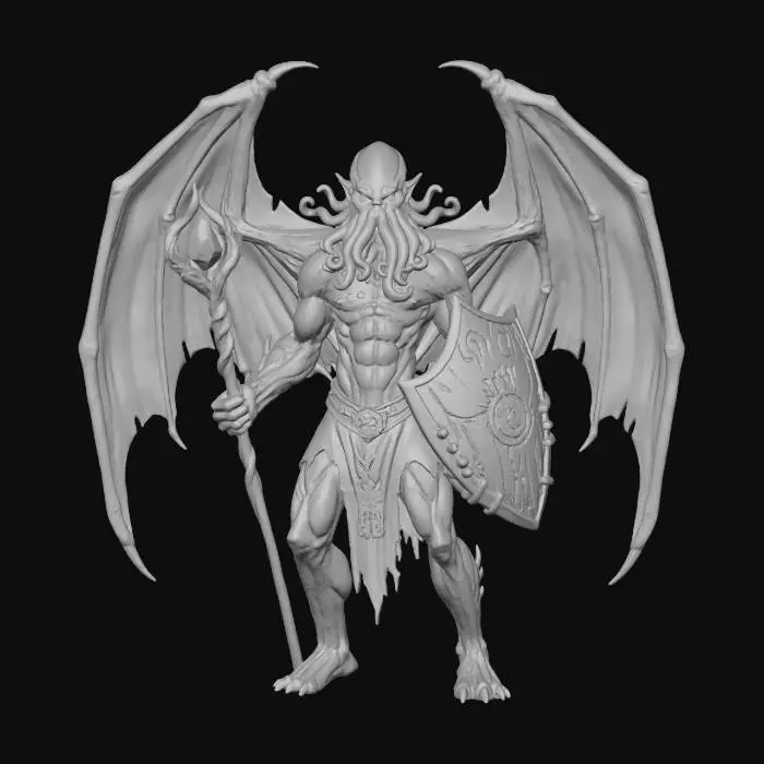 3D model for Cthulhu Guardian