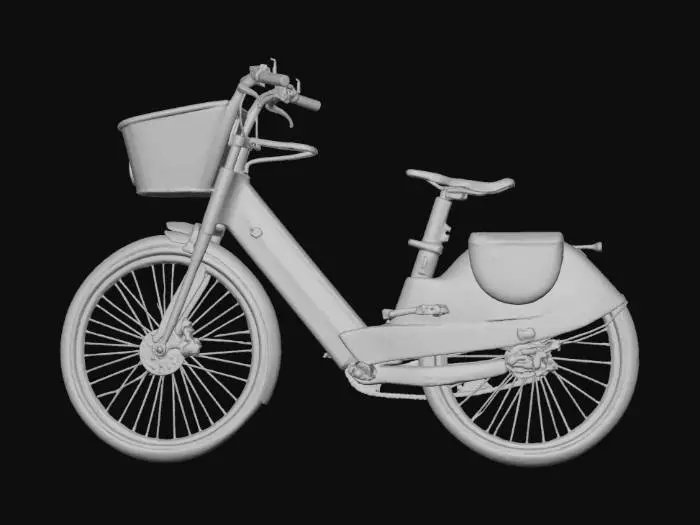 3D model for Lime Green E-Bike