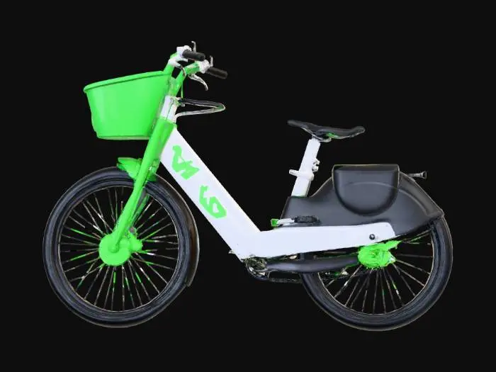 3D model for Lime Green E-Bike