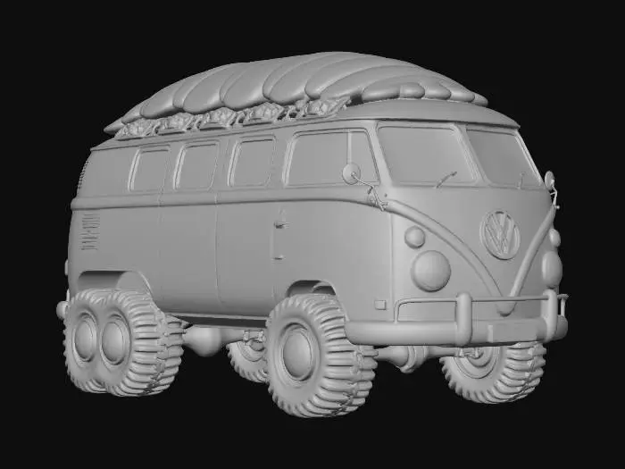 3D model for VW Isopod Mobile Van Adventure