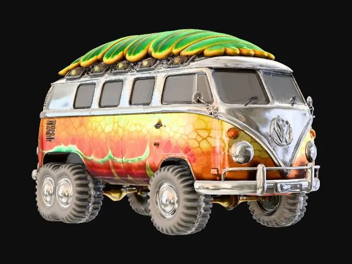 3D model for VW Isopod Mobile Van Adventure