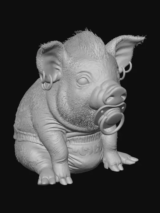 3D model for Pacifier Piglet