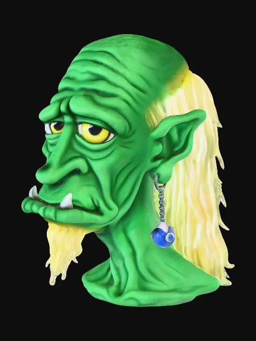 3D model for Sad Old Orc Shaman