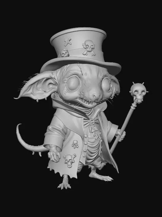 3D model for Tiny Necromancer