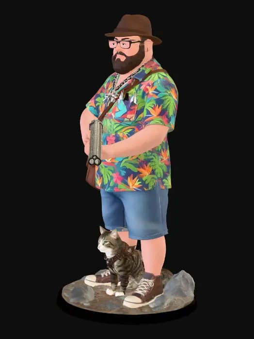 3D model for Michael and Armoured Cat