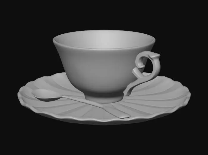 3D model for Japanese tea cup