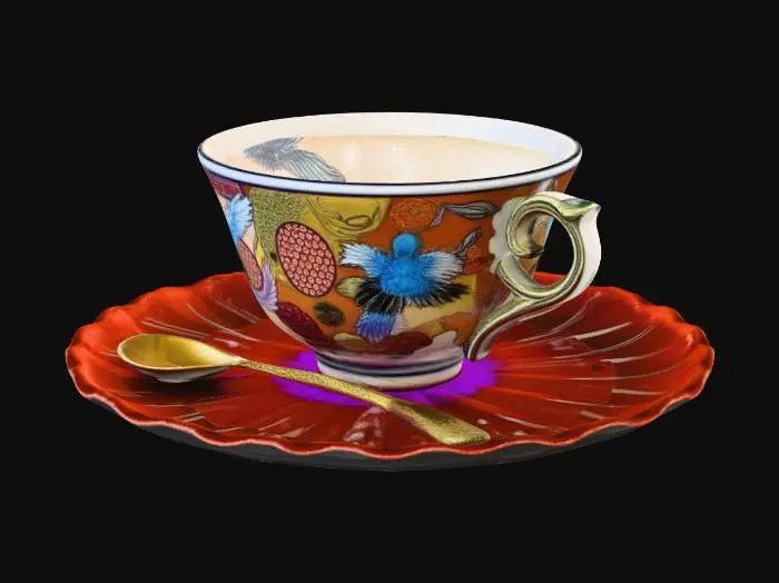 3D model for Japanese tea cup