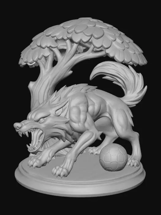 3D model for Statua_Lupo